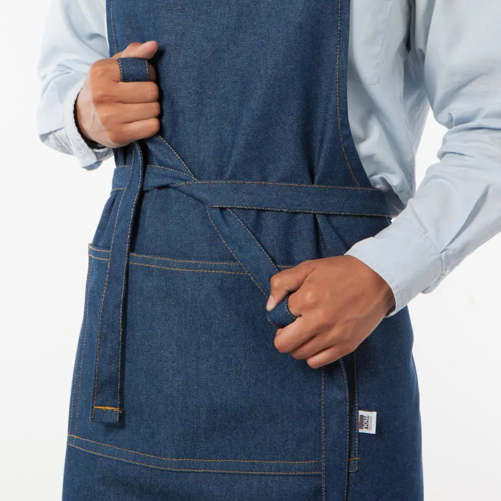 Denim Stone Wash Chef Apron - PABOOM