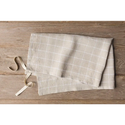 Denman Linen Apron Towel Graph Check - PABOOM