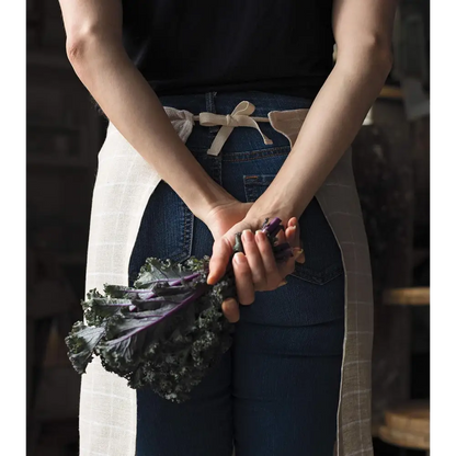 Denman Linen Apron Towel Graph Check - PABOOM