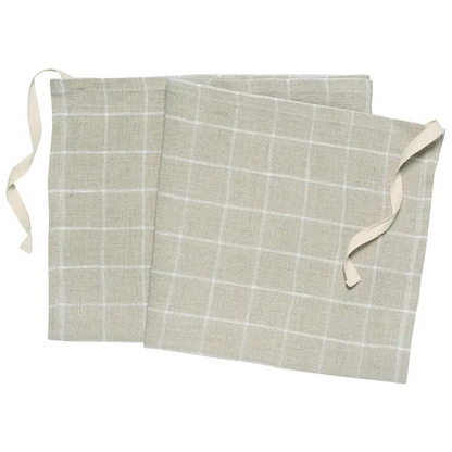 Denman Linen Apron Towel Graph Check - PABOOM