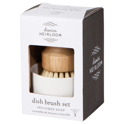 Danica - Dish Brush and Soap Set of 3