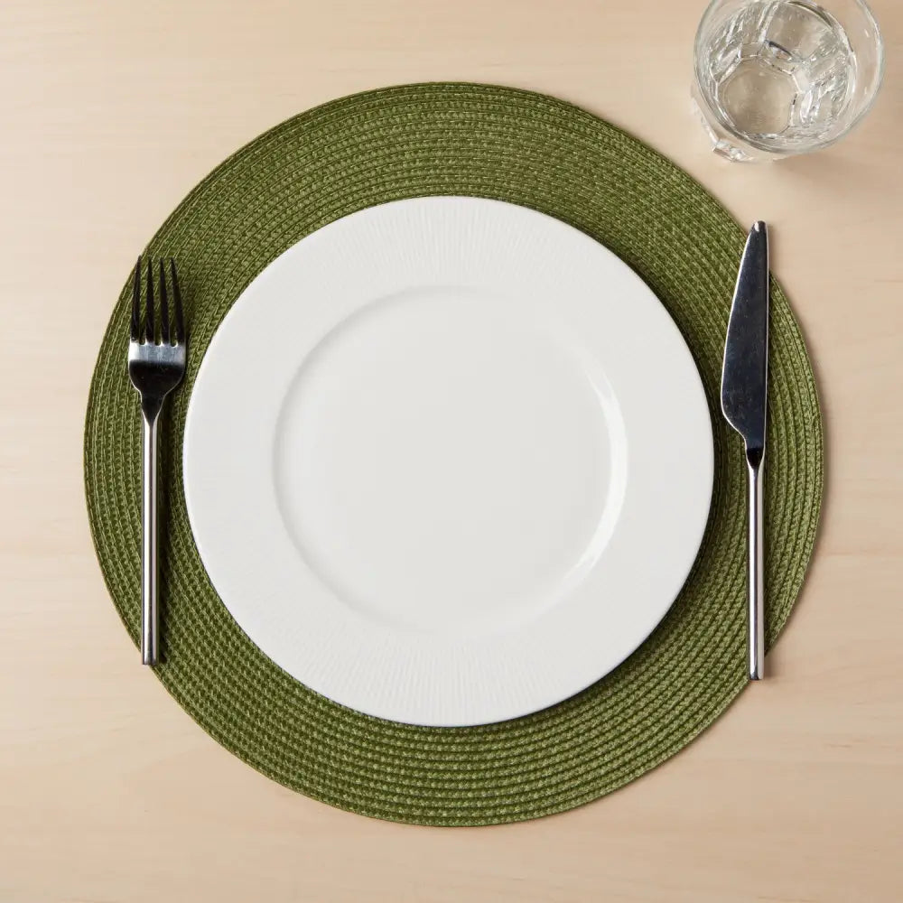 Danica - Disko Round Placemat Fir Green