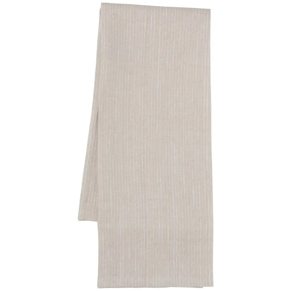Dove Grey Linen Pinstripe Dishtowel - PABOOM
