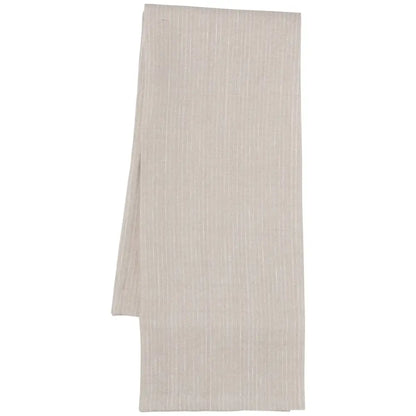 Dove Grey Linen Pinstripe Dishtowel - PABOOM