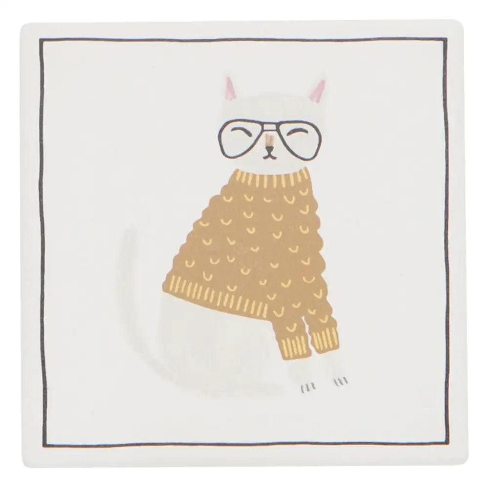 Feline Fine Soak Up Coaster Set - PABOOM