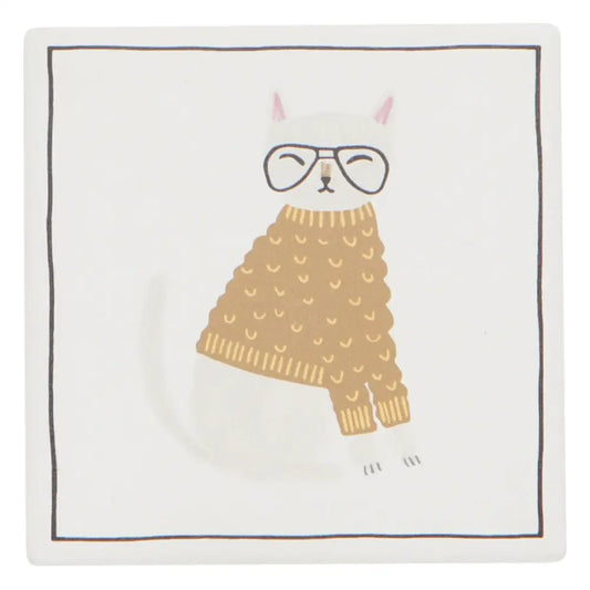 Feline Fine Soak Up Coaster Set - PABOOM