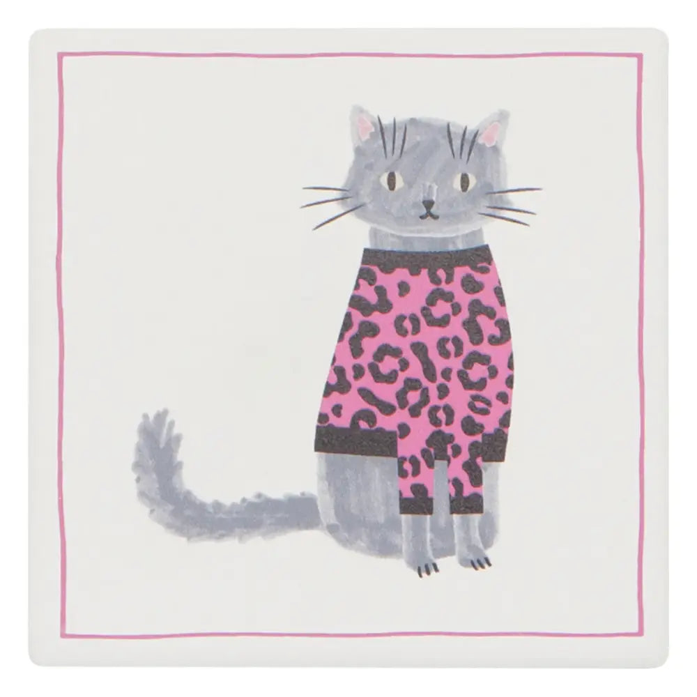 Feline Fine Soak Up Coaster Set - PABOOM