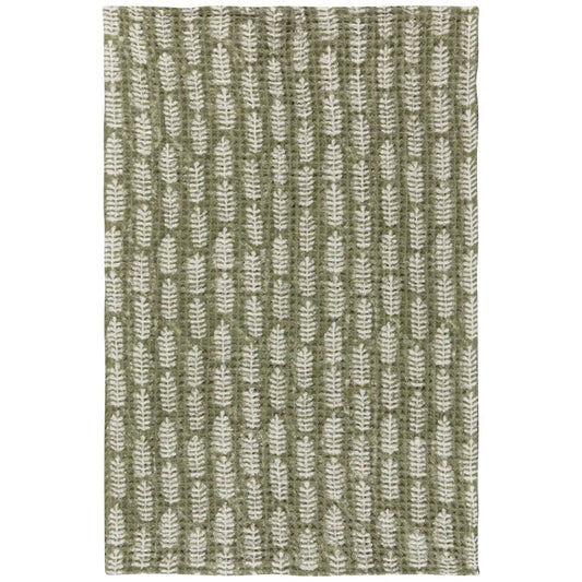 Fern Block Print Dishtowel - PABOOM