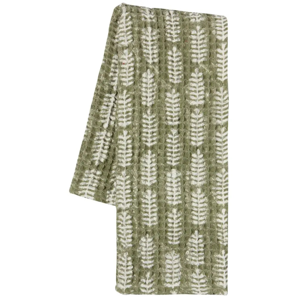 Fern Block Print Dishtowel - PABOOM