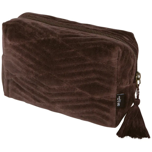 Danica - Fig Quilted Cosmetic Bag