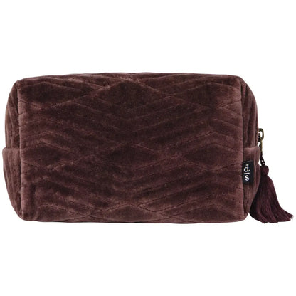 Danica - Fig Quilted Cosmetic Bag
