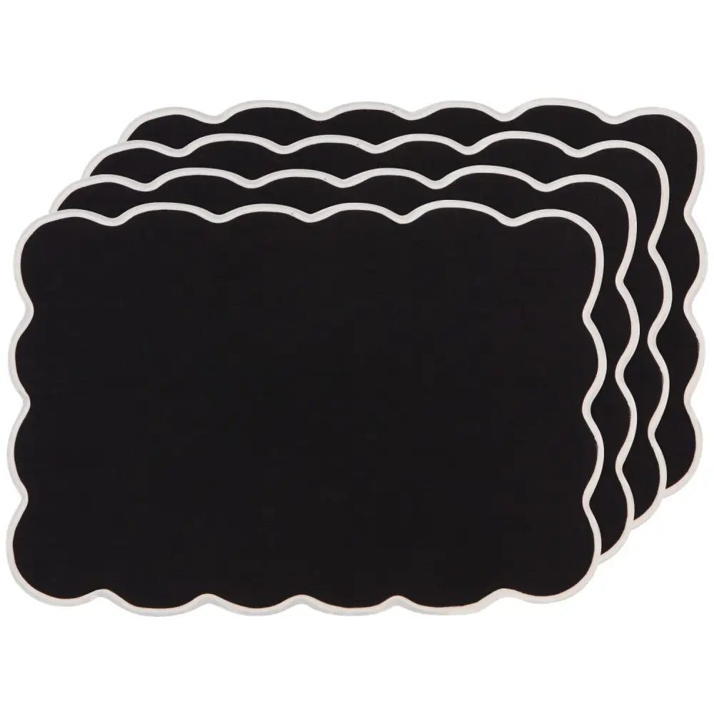 Florence Placemat Set Black - PABOOM