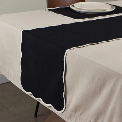Florence Table Runner Black - PABOOM