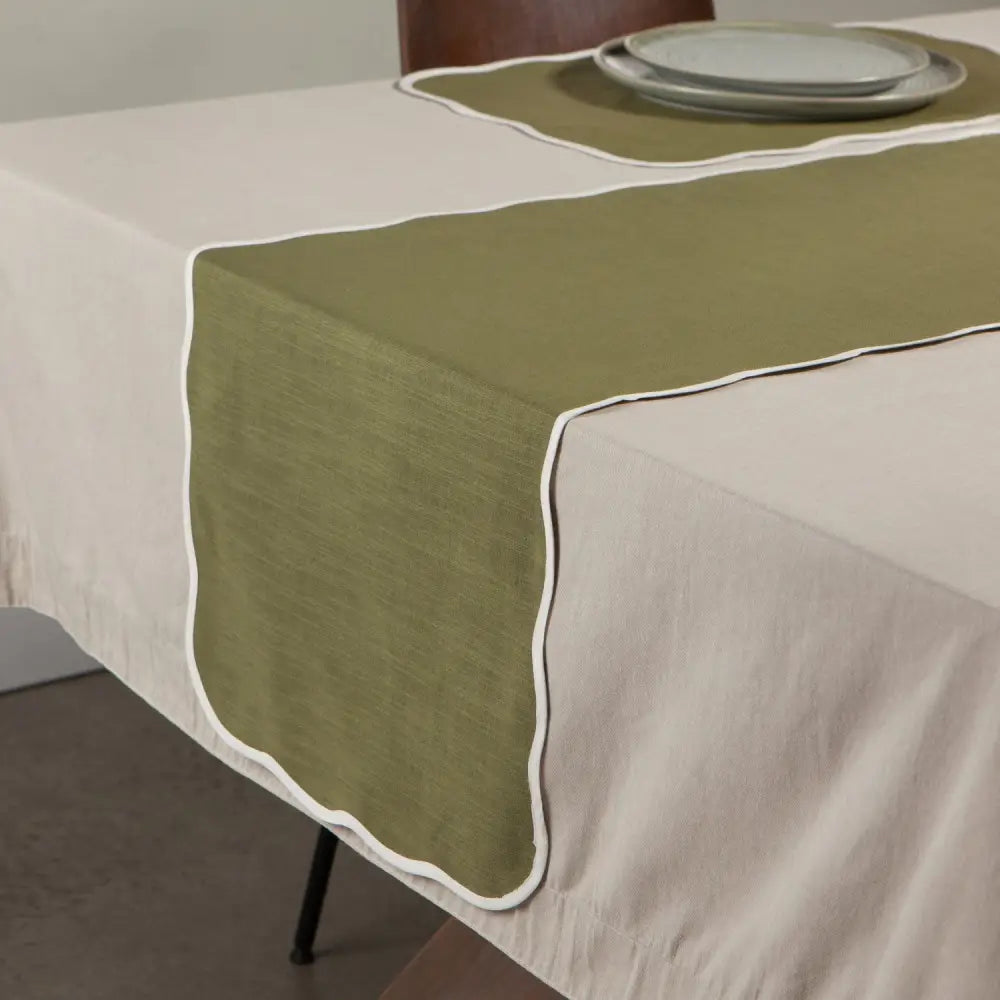 Florence Table Runner Olive Branch - PABOOM