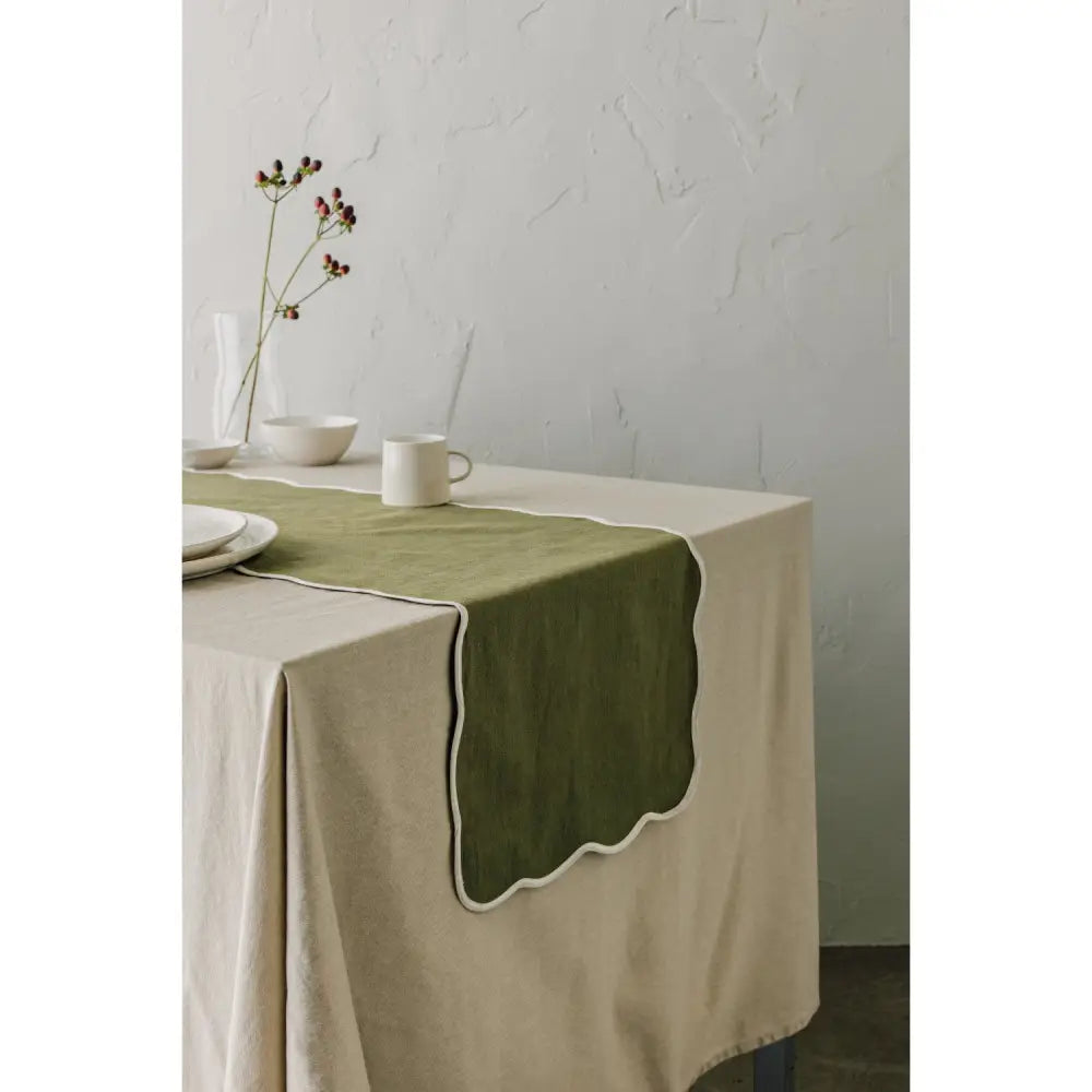 Florence Table Runner Olive Branch - PABOOM