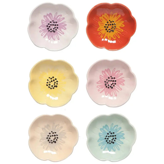 Danica - Flower Pinch Bowl Set of 6