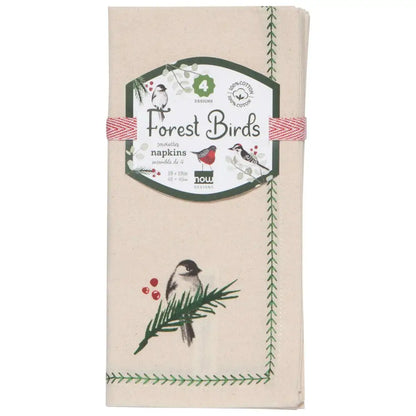 Forest Birds Napkins Set of 4