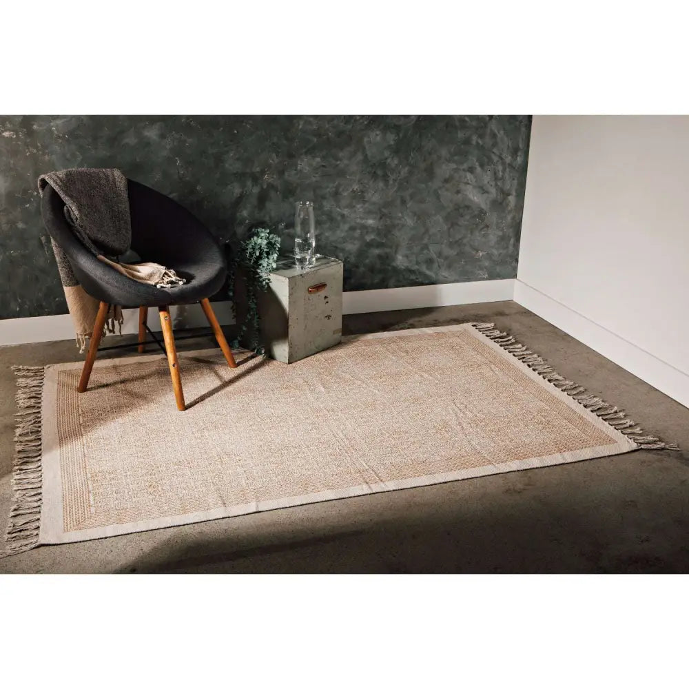 Gilt Block Print Rug