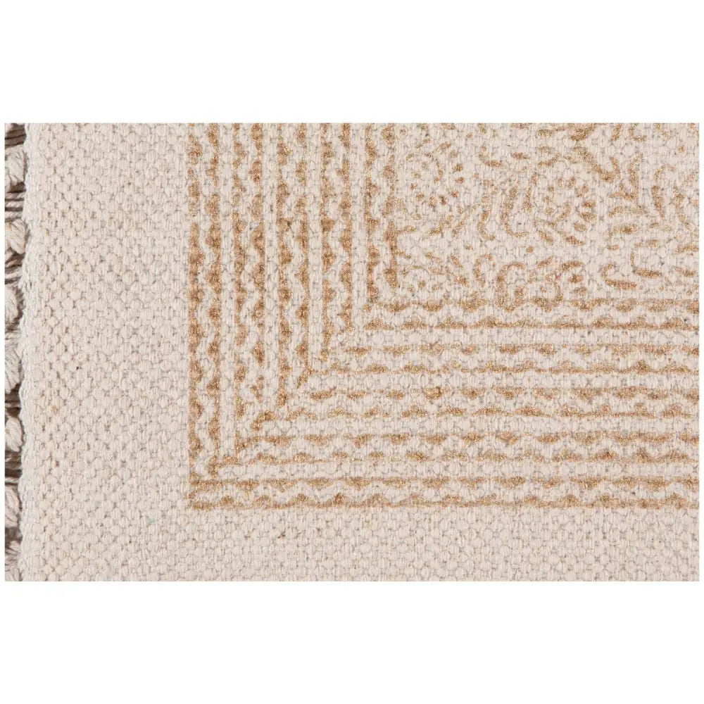 Gilt Block Print Rug