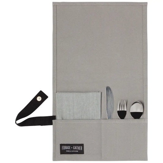 Grey Forage and Gather On the Go Cutlery Set - PABOOM