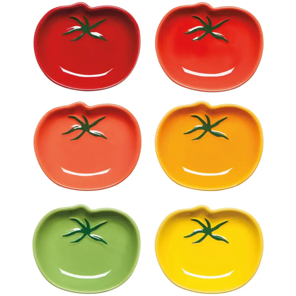 Danica - tomato-shaped ceramic plates colors