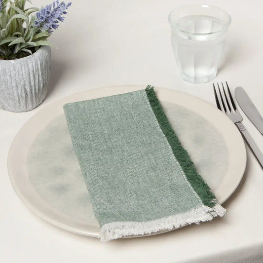 Danica - Jade Green Chambray Napkins Set of 4