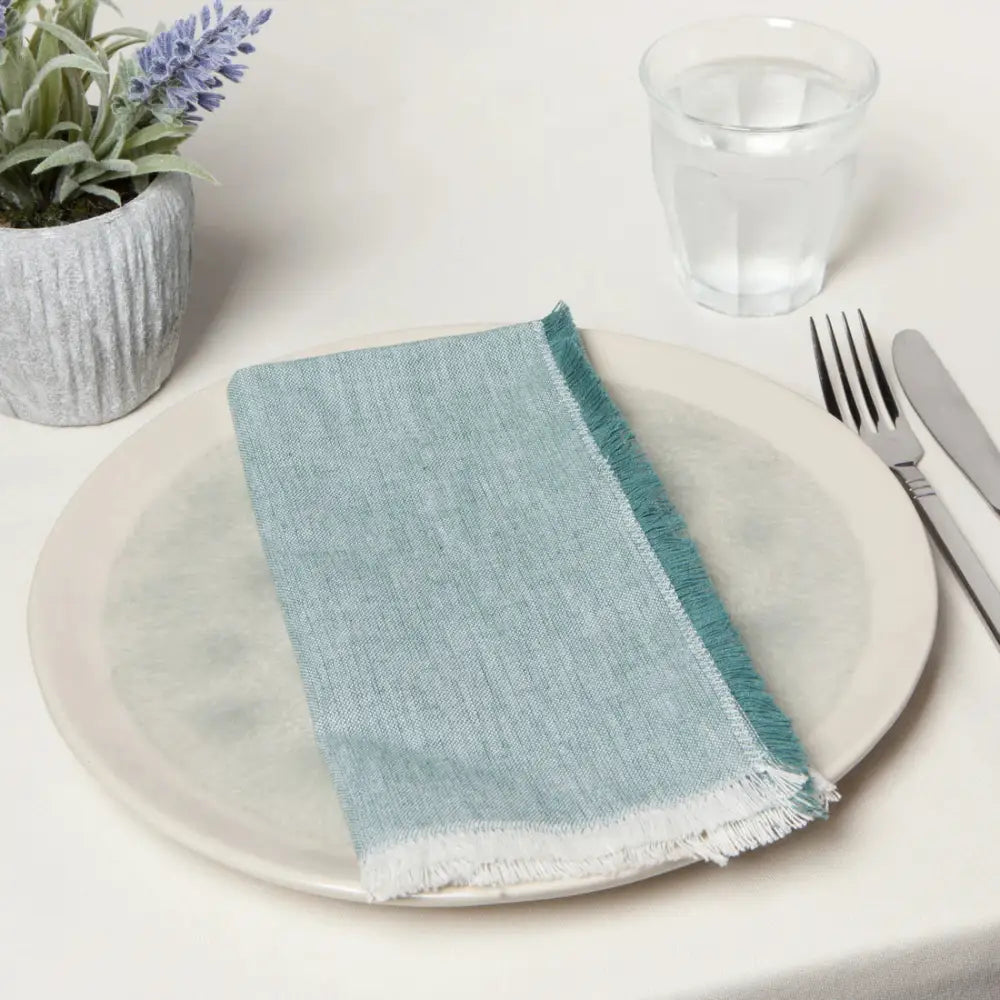 Lagoon Chambray Napkins Set - PABOOM