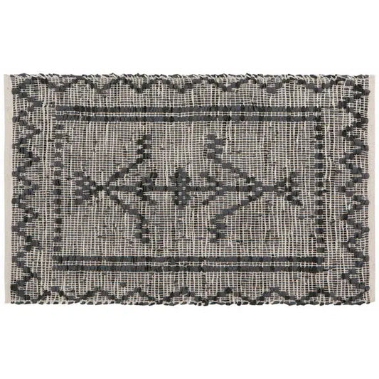 Leather Chindi Archer Rug - PABOOM