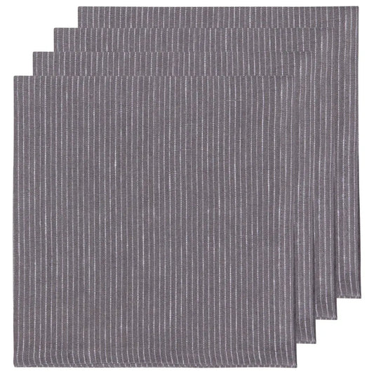 Linen Pinstripe Shadow Napkins - PABOOM