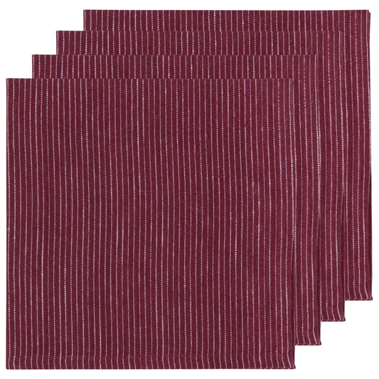 Linen Pinstripe Wine Napkins - PABOOM