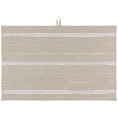 Maison Linen Stripe Dishtowel White - PABOOM