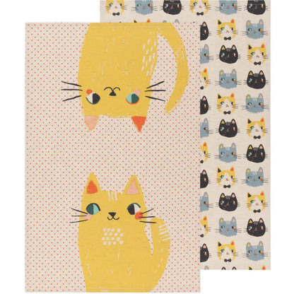 Danica - cat-themed patterned fabric