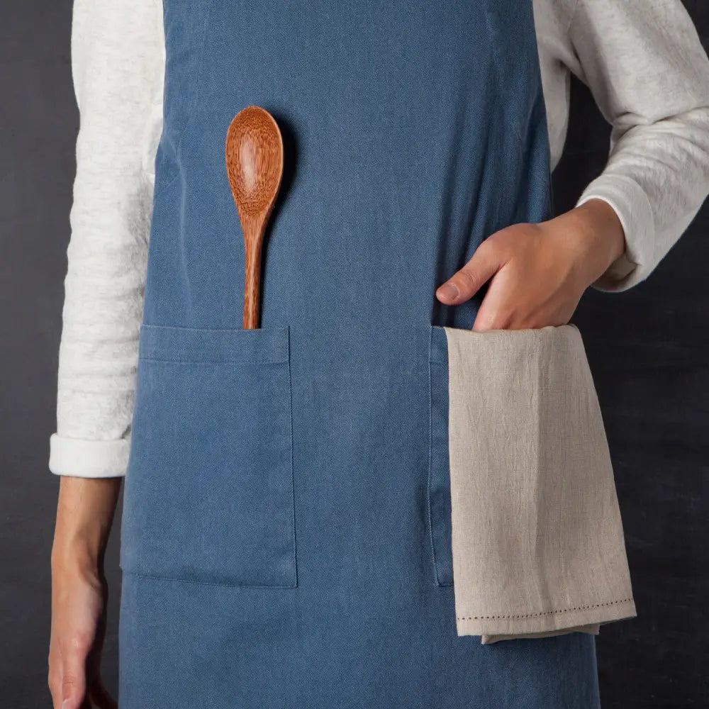 Danica - Midnight Blue Stonewash Apron