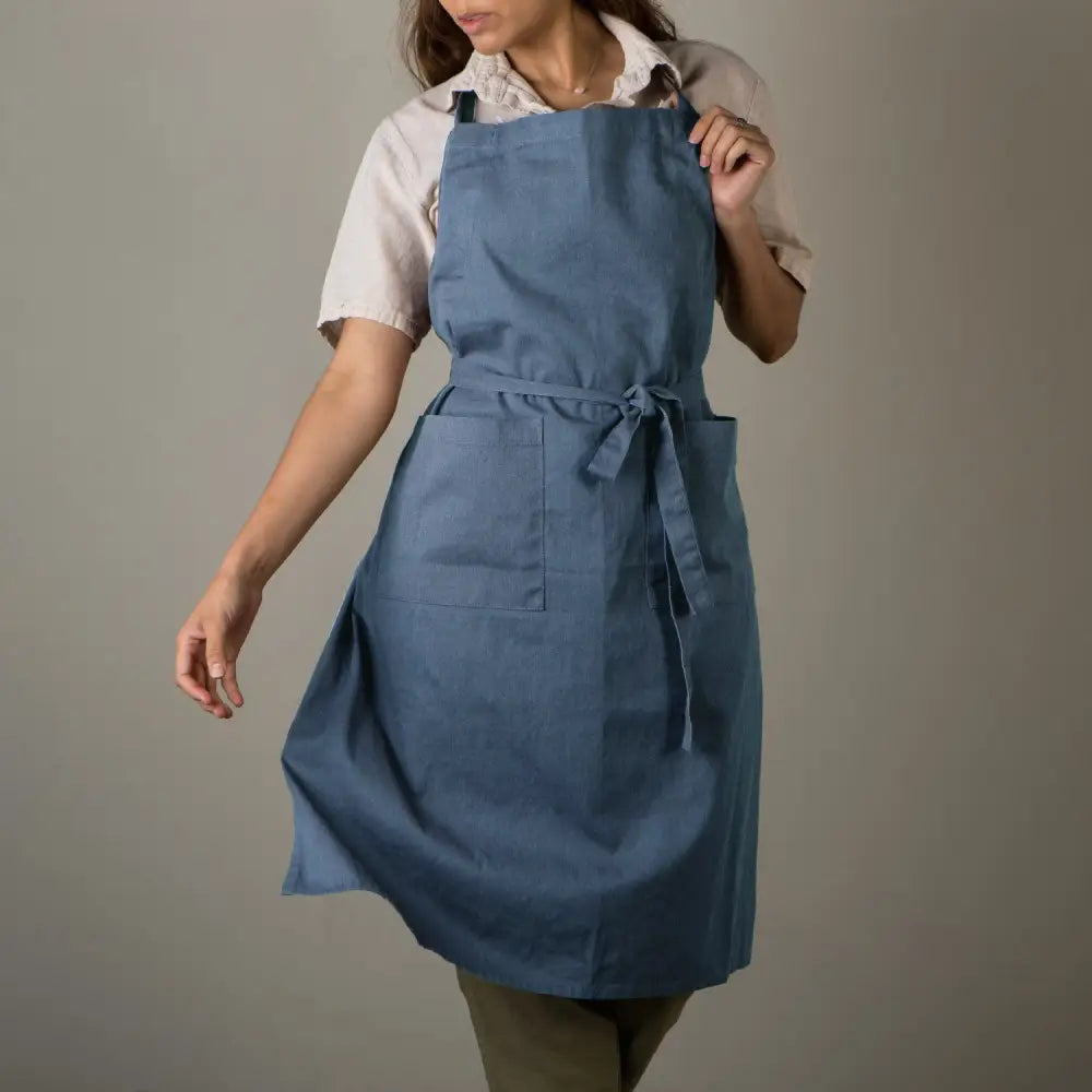 Danica - Midnight Blue Stonewash Apron