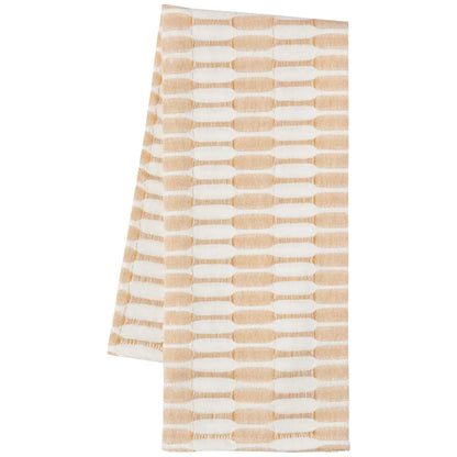 Danica - beige white patterned towel