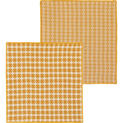 Danica - Ochre Assorted Woven Dishcloths Set of 2