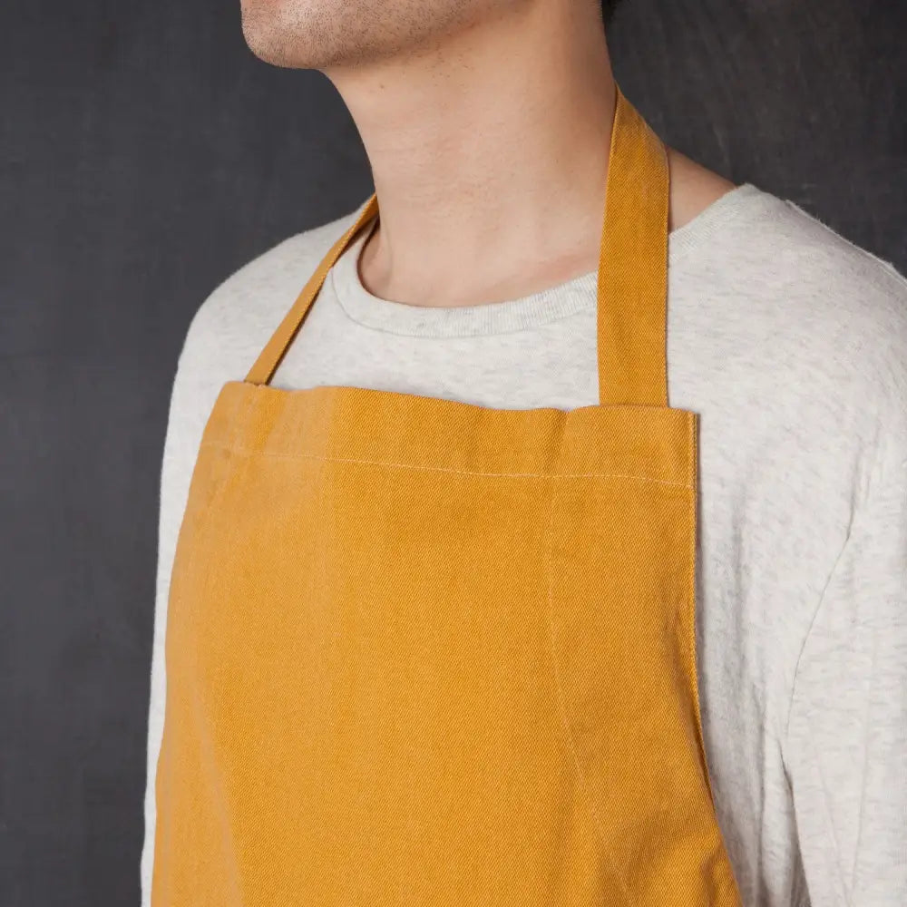 Danica - Ochre Stonewash Apron