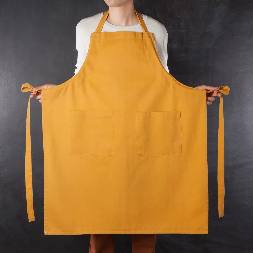 Danica - Ochre Stonewash Apron
