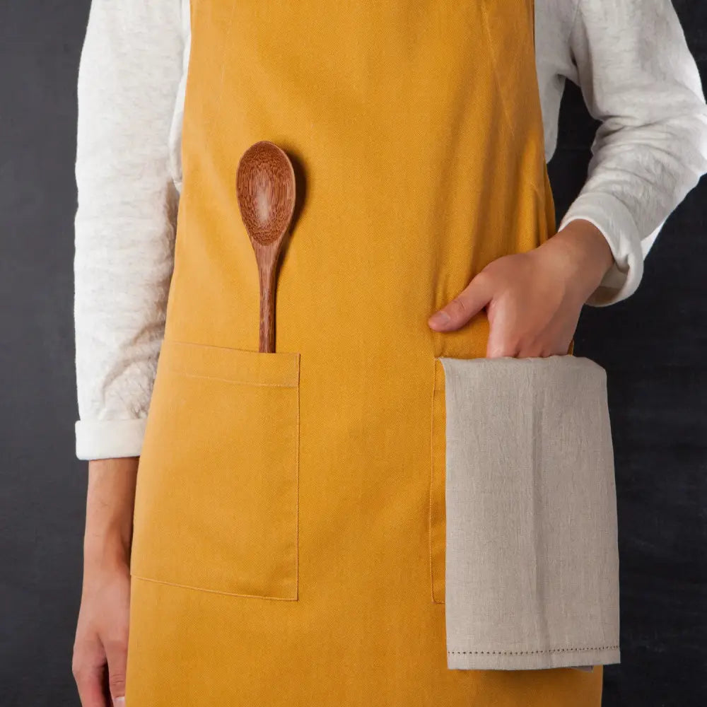 Danica - Ochre Stonewash Apron