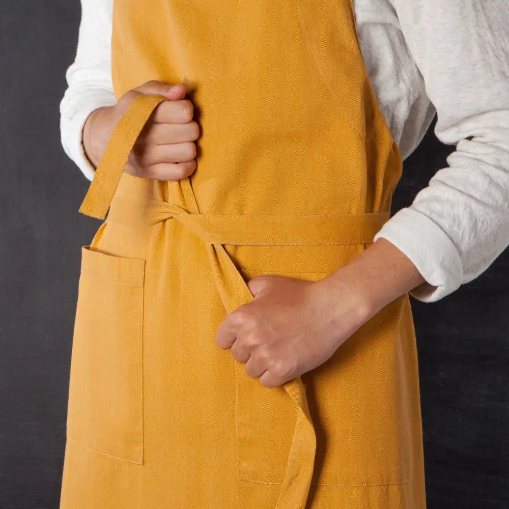Danica - Ochre Stonewash Apron