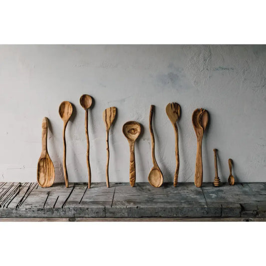 Olive Wood Curved Spoon - PABOOM