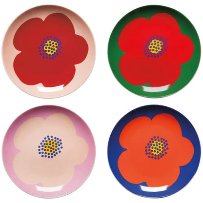 Danica - Poppy Appetizer Plates Set