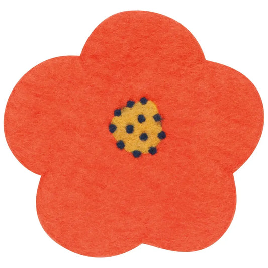 Poppy Felt Wool Trivet - PABOOM