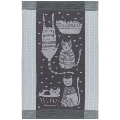 Danica - Purr Party Jacquard Dishtowel