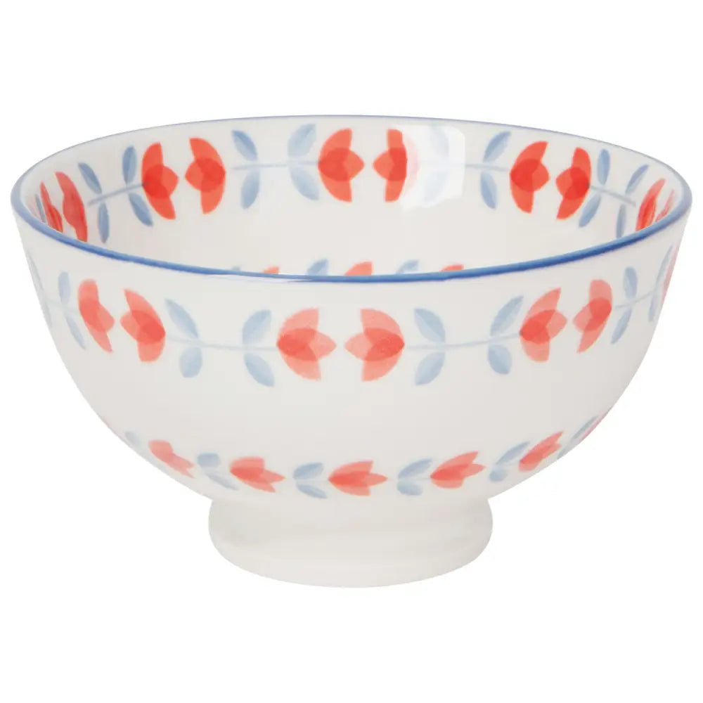 Red Tulip Stamped Bowl - PABOOM