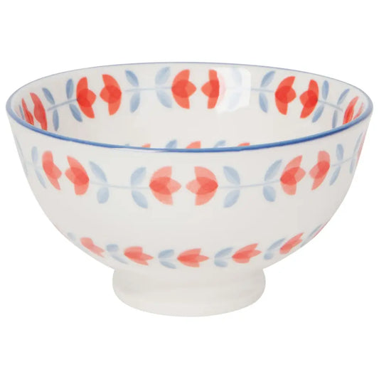 Red Tulip Stamped Bowl - PABOOM