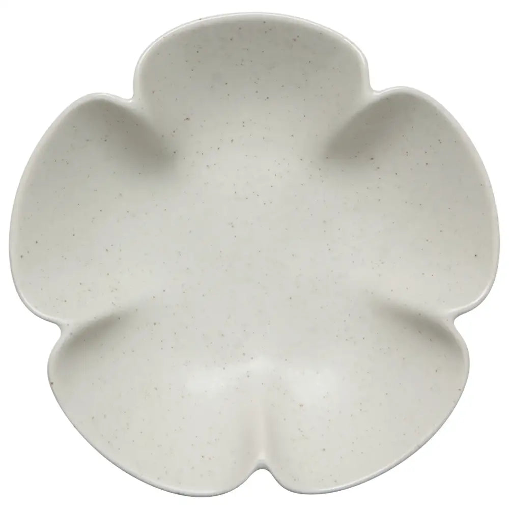 Danica - off-white flower-shaped dish