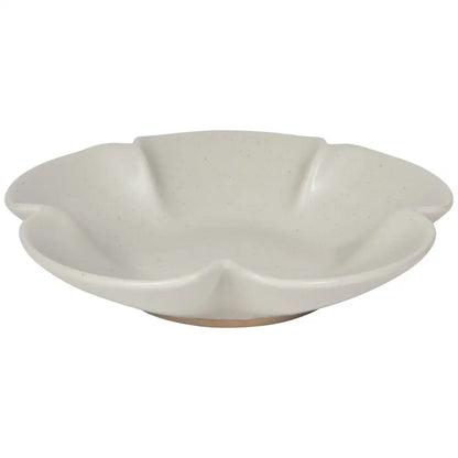Danica - white ceramic flower-shaped bowl