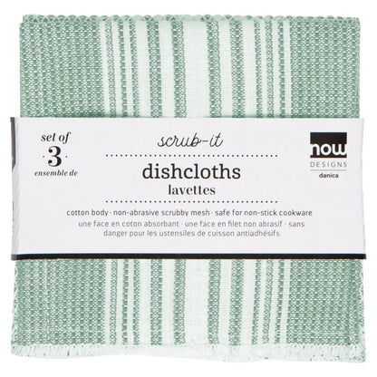 Danica - set three green white striped