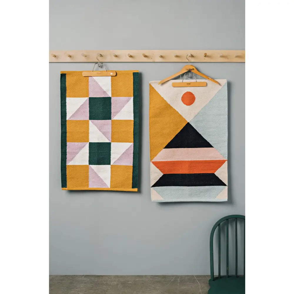 Danica - two geometric wall hangings
